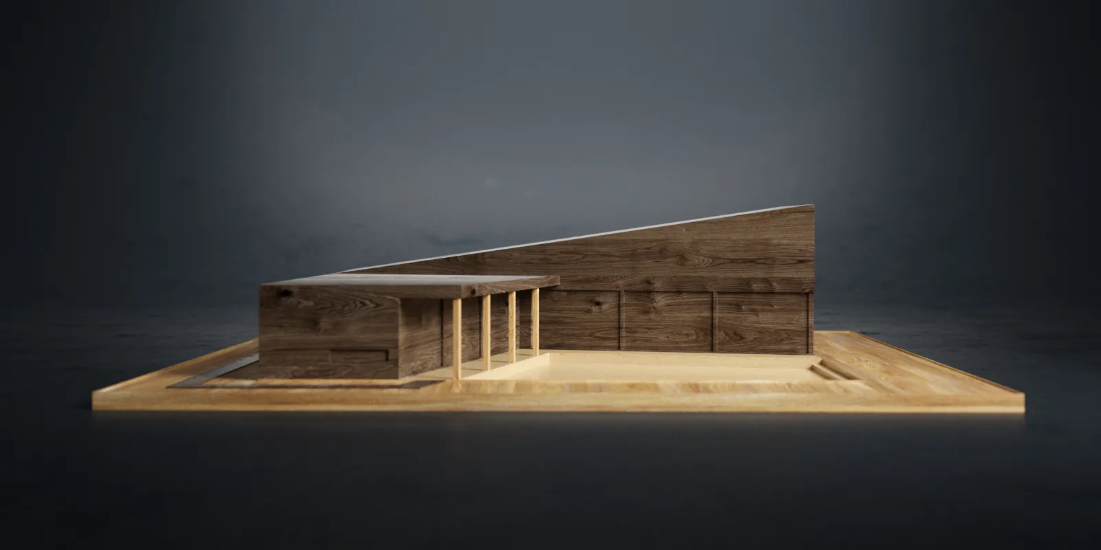 JEB architecten_Komorebi-vrijstaande particuliere gezinswoning_maquette_01