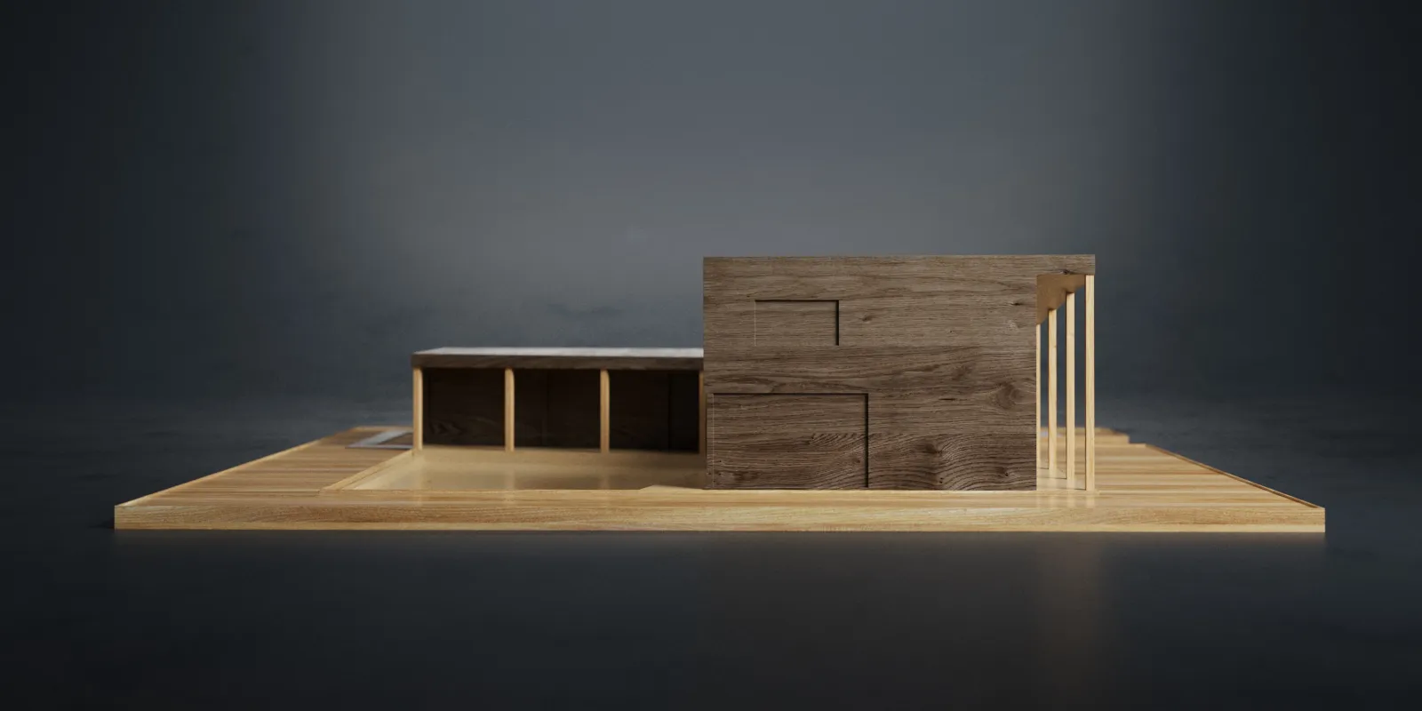 JEB architecten_Komorebi-vrijstaande particuliere gezinswoning_maquette_02