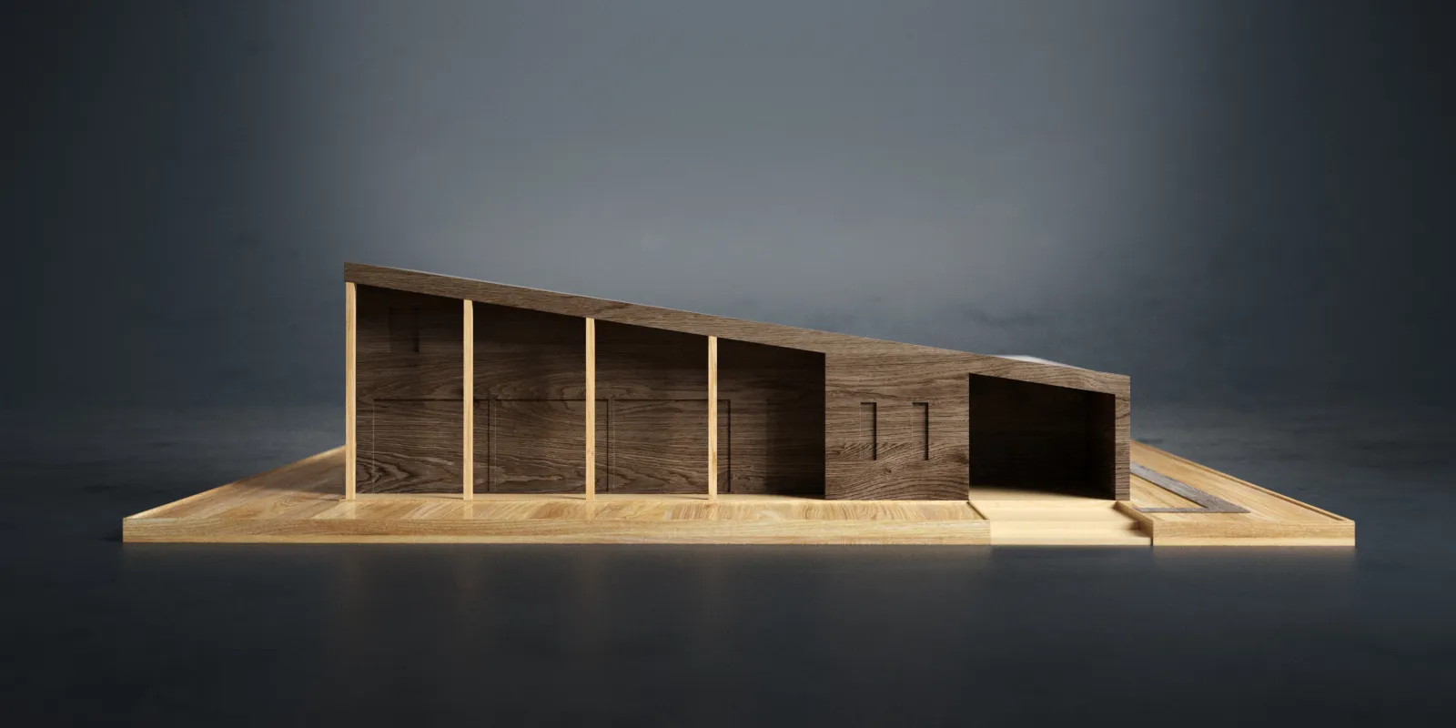 JEB architecten_Komorebi-vrijstaande particuliere gezinswoning_maquette_03