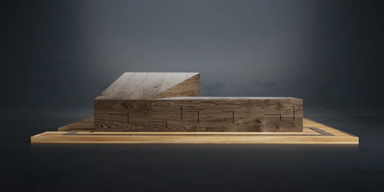 JEB architecten_Komorebi-vrijstaande particuliere gezinswoning_maquette_04