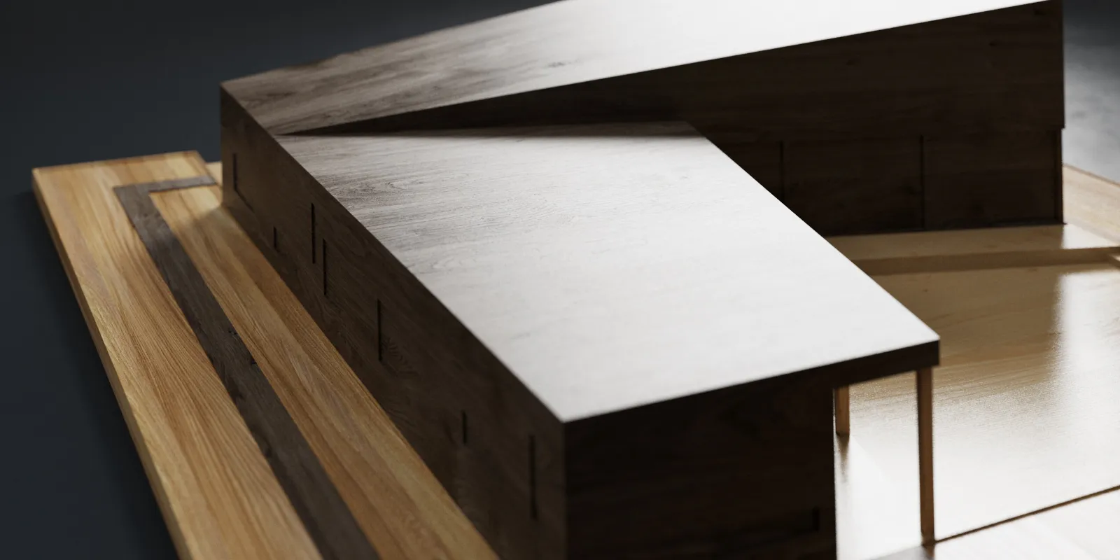 JEB architecten_Komorebi-vrijstaande particuliere gezinswoning_maquette_07