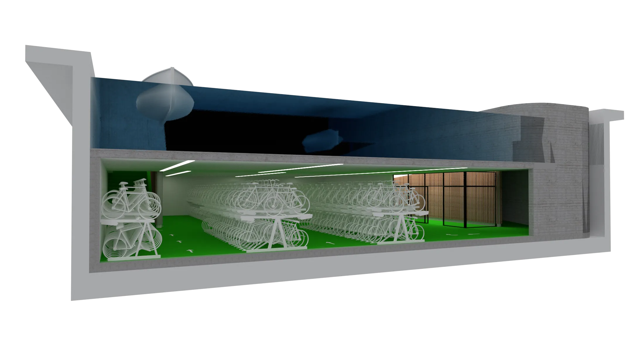 Jeb architecten bikespace onderwater stalling gracht Gemeente Amsterdam waterstalling C 01_comp